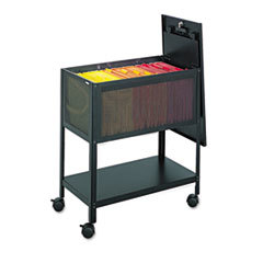 SAFCO PRODUCTS Steel Mesh Tub File With Lid  13-1/2w X 24-1/4d X 27-1/2h  Black; UNIT OF MEASURE: EA