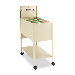 SAFCO PRODUCTS Extra-Deep Locking Mobile Tub File  13-1/2w X 24-3/4d X 28-1/4h  Putty; UNIT OF MEASURE: EA