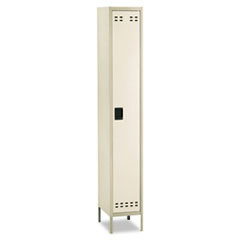 SAFCO PRODUCTS Single-Tier Locker  12w X 18d X 78h  Two-Tone Tan; UNIT OF MEASURE: EA
