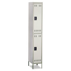SAFCO PRODUCTS Double-Tier Locker  12w X 18d X 78h  Two-Tone Gray; UNIT OF MEASURE: EA