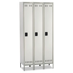 SAFCO PRODUCTS Single-Tier  Three-Column Locker  36w X 18d X 78h  Two-Tone Gray; UNIT OF MEASURE: EA