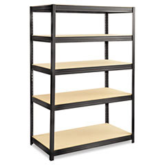SAFCO PRODUCTS Boltless Steel/particleboard Shelving  Five-Shelf  48w X 24d X 72h  Black; UNIT OF MEASURE: EA