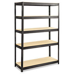 SAFCO PRODUCTS Boltless Steel/particleboard Shelving  Five-Shelf  48w X 18d X 72h  Black; UNIT OF MEASURE: EA