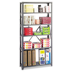 SAFCO PRODUCTS Commercial Steel Shelving Unit  Six-Shelf  36w X 12d X 75h  Dark Gray; UNIT OF MEASURE: EA
