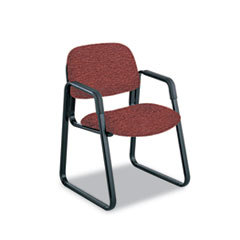 SAFCO PRODUCTS Cava Urth Collection Sled Base Guest Chair  Burgundy; UNIT OF MEASURE: EA