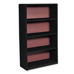 SAFCO PRODUCTS Value Mate Series Metal Bookcase  Four-Shelf  31-3/4w X 13-1/2d X 54h  Black; UNIT OF MEASURE: EA