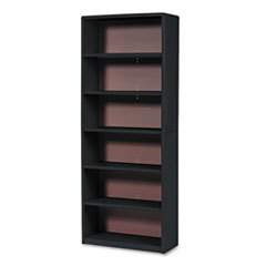 SAFCO PRODUCTS Value Mate Series Metal Bookcase  Six-Shelf  31-3/4w X 13-1/2d X 80h  Black; UNIT OF MEASURE: EA