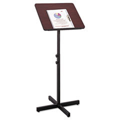 SAFCO PRODUCTS Adjustable Speaker Stand  21w X 21d X 29-1/2h To 46h  Mahogany/black; UNIT OF MEASURE: EA