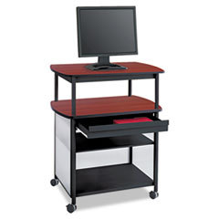 SAFCO PRODUCTS Impromptu Av Cart With Storage Drawer  Three-Shelf  36-1/2 X 26 X 44  Black; UNIT OF MEASURE: EA