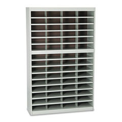 SAFCO PRODUCTS Steel/fiberboard E-Z Stor Sorter  60 Sections  37 1/2 X 12 3/4 X 60  Gray; UNIT OF MEASURE: EA