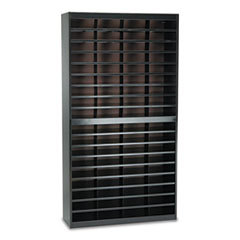 SAFCO PRODUCTS Steel/fiberboard E-Z Stor Sorter  72 Sections  37 1/2 X 12 3/4 X 71  Black; UNIT OF MEASURE: EA