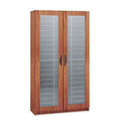 SAFCO PRODUCTS Literature Organizer  Particleboard/polycarbonite  60 Compartments  Cherry; UNIT OF MEASURE: EA