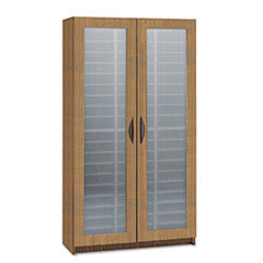 SAFCO PRODUCTS Literature Organizer  Particleboard/polycarbonite  60 Compartments  Medium Oak; UNIT OF MEASURE: EA