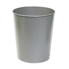 SAFCO PRODUCTS Fire-Safe Wastebasket  Round  Steel  23.5qt  Charcoal; UNIT OF MEASURE: EA