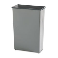 SAFCO PRODUCTS Fire-Safe Wastebasket  Rectangular  Steel  22gal  Charcoal; UNIT OF MEASURE: EA