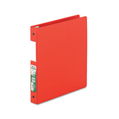SAMSILL CORPORATION Clean Touch Antimicrobial Locking Round Ring Binder  11 X 8-1/2  1in Cap  Red; UNIT OF MEASURE: EA