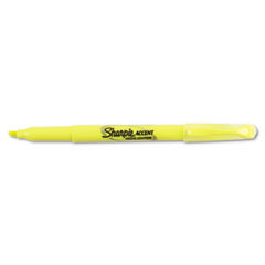 SANFORD Accent Pocket Style Highlighter  Chisel Tip  Fluorescent Yellow  1 Dozen; UNIT OF MEASURE: DZ