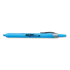 SANFORD Accent Retractable Highlighters  Chisel Tip  Fluorescent Blue  12/pk; UNIT OF MEASURE: DZ
