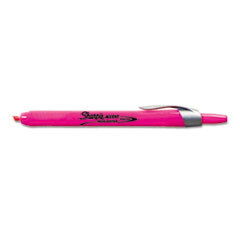 SANFORD Accent Retractable Highlighters  Chisel Tip  Fluorescent Pink  12/pk; UNIT OF MEASURE: DZ