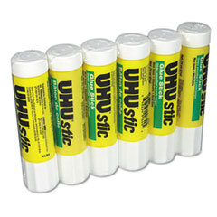 SAUNDERS MFG. CO.  INC. Uhu Stic Permanent Clear Application Glue Stick  .74 Oz  6/pack; UNIT OF MEASURE: PG