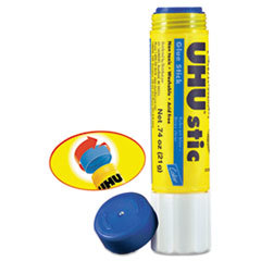 SAUNDERS MFG. CO.  INC. Uhu Stic Permanent Clear Application Glue Stick  .74 Oz  Blue  6/pack; UNIT OF MEASURE: PG