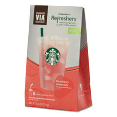 STARBUCKS COFFEE COMPANY Via Refreshers  Strawberry Lemonade  4.16 Oz Pack  6/box; UNIT OF MEASURE: BX