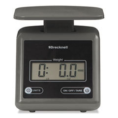 SALTER BRECKNELL Electronic Postal Scale  7 Lbs Capacity  6 4/5 X 5 3/5 Platform  Gray; UNIT OF MEASURE: EA