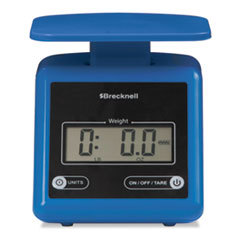 SALTER BRECKNELL Electronic Postal Scale  7 Lbs Capacity  6 4/5 X 5 3/5 Platform  Blue; UNIT OF MEASURE: EA