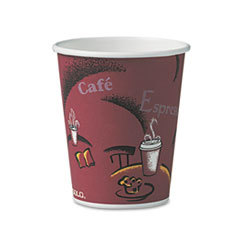 SOLO CUPS Bistro Design Hot Drink Cups  Paper  10oz  50/pack; UNIT OF MEASURE: PG