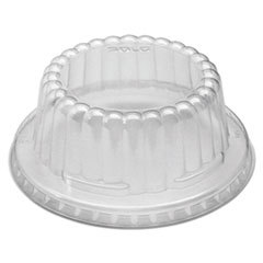 SOLO CUPS Flat-Top Dome Pet Plastic Lids F/6-10 Oz Containers  Clear  1000/carton; UNIT OF MEASURE: BX