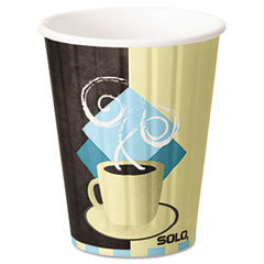 SOLO CUPS Duo Shield Hot Insulated 12oz Paper Cups  Beige  600/carton; UNIT OF MEASURE: BX