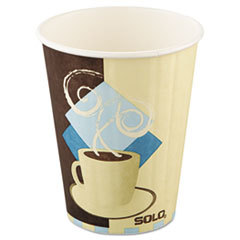 SOLO CUPS Tuscan Cafe Insulated Paper Hot Cups  12oz  White  600/carton; UNIT OF MEASURE: BX