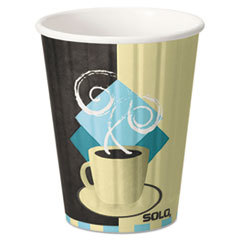SOLO CUPS Duo Shield Hot Insulated 12oz Paper Cups  Beige  40/pack; UNIT OF MEASURE: PG