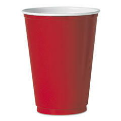 SOLO CUPS Party Plastic Cold Drink Cups  12 Oz  Red  50/pack; UNIT OF MEASURE: BX