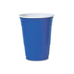 SOLO CUPS Plastic Party Cold Cups  16oz  Blue  50/bag  20 Bags/carton; UNIT OF MEASURE: BX