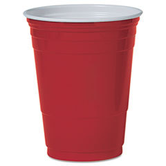 SOLO CUPS Plastic Party Cold Cups  16oz  Red  50/pack; UNIT OF MEASURE: PG