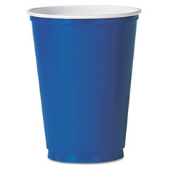 SOLO CUPS Plastic Party Cold Cups  10oz  Blue  50/pack; UNIT OF MEASURE: PG