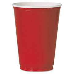 SOLO CUPS Plastic Party Cold Cups  10oz  Red  50/pack; UNIT OF MEASURE: PG