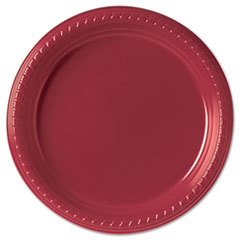 SOLO CUPS Plastic Plates  9in  Red  500/carton; UNIT OF MEASURE: BX