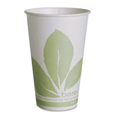 SOLO CUPS Bare Eco-Forward Treated Paper Cold Cups  12 Oz  Bare Theme  Green/white 20pk/ct; UNIT OF MEASURE: BX