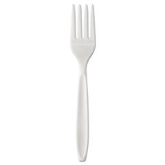 SOLO CUPS Individually Wrapped Reliance Mediumweight Cutlery  Fork  White  1000/carton; UNIT OF MEASURE: BX