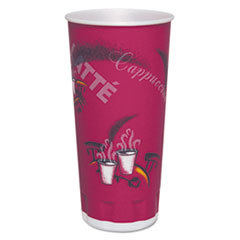 SOLO CUPS Trophy Plus Dual Temperature Cups  24 Oz  Bistro Design  600/carton; UNIT OF MEASURE: BX