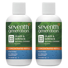 SEVENTH GENERATION Natural Glass &amp; Surface Cleaner  Unscented  Concentrated  3 Oz Bottle  3/pack; UNIT OF MEASURE: PG