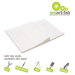 SMART-FAB INC Smart Fab Disposable Fabric  9 X 12 Sheets  White  45 Per Pack; UNIT OF MEASURE: PG