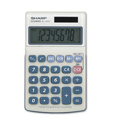 SHARP ELECTRONICS El240sb Handheld Business Calculator  8-Digit Lcd; UNIT OF MEASURE: EA