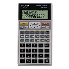 SHARP ELECTRONICS El-738c Financial Calculator  10-Digit Lcd; UNIT OF MEASURE: EA