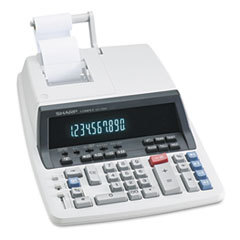 SHARP ELECTRONICS Qs-1760h Two-Color Ribbon Printing Calculator  Black/red Print  4 Lines/sec; UNIT OF MEASURE: EA
