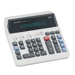 SHARP ELECTRONICS Qs-2122h Compact Desktop Calculator  12-Digit Fluorescent; UNIT OF MEASURE: EA