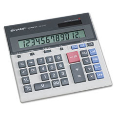 SHARP ELECTRONICS Qs-2130 Compact Desktop Calculator  12-Digit Lcd; UNIT OF MEASURE: EA