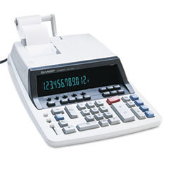 SHARP ELECTRONICS Qs-2760h Two-Color Ribbon Printing Calculator  Black/red Print  4.8 Lines/sec; UNIT OF MEASURE: EA